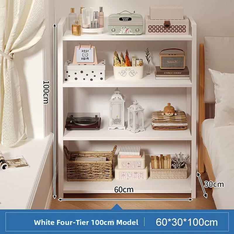 Estante de Almacenamiento Multicapa para Junto a la Cama, Estante de Exhibición, Mueble Organizador de Dormitorio, Estilo Mod...