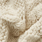 Manta de punto beige nórdica con borlas para sofá, manta decorativa suave y acogedora para sala de estar, regalo de decoración para el hogar