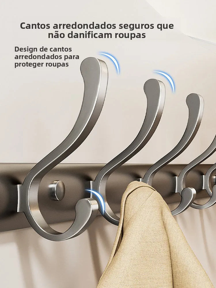 Gancho para Colgar en la Pared de Alta Calidad, Gancho Adhesivo Fuerte para Ropa, Sin Necesidad de Perforar, Gancho de Alumin...