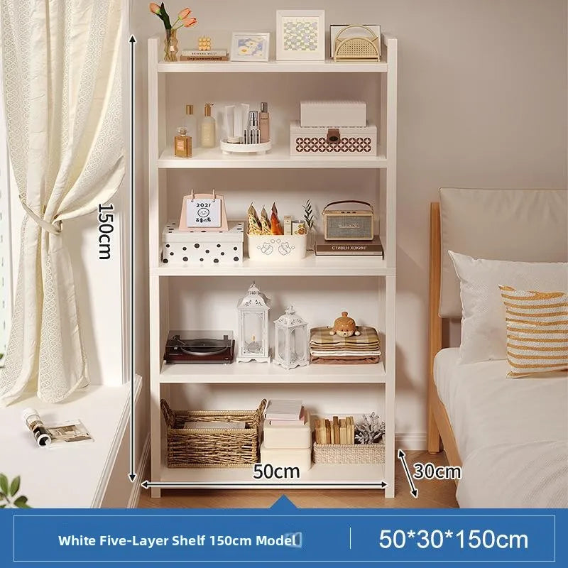 Estante de Almacenamiento Multicapa para Junto a la Cama, Estante de Exhibición, Mueble Organizador de Dormitorio, Estilo Mod...