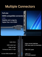 Monitor portátil OLED 4K de 14 pulgadas, pantalla táctil con lápiz óptico, Monitor de juegos externo Compatible con HDMI para PS5, Switch, portátil, MacOS