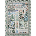 Alfombra para sala de estar, alfombra Floral botánica lavable para dormitorio, mesita de noche, alfombra suave antideslizante para mesa de centro, decoración del hogar