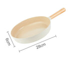 Sartén antiadherente de cerámica coreana, olla de leche Wok, sartén antiadherente, cocina de inducción, estufa de Gas, sartén de cocina Universal para cocinar