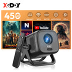 Proyector 4K 450ANSI de Tiro Corto, Proyector Android con Autoenfoque y Corrección Trapezoidal, 1080P Nativo, Wifi6, BT5.2, Cine en Casa Portátil