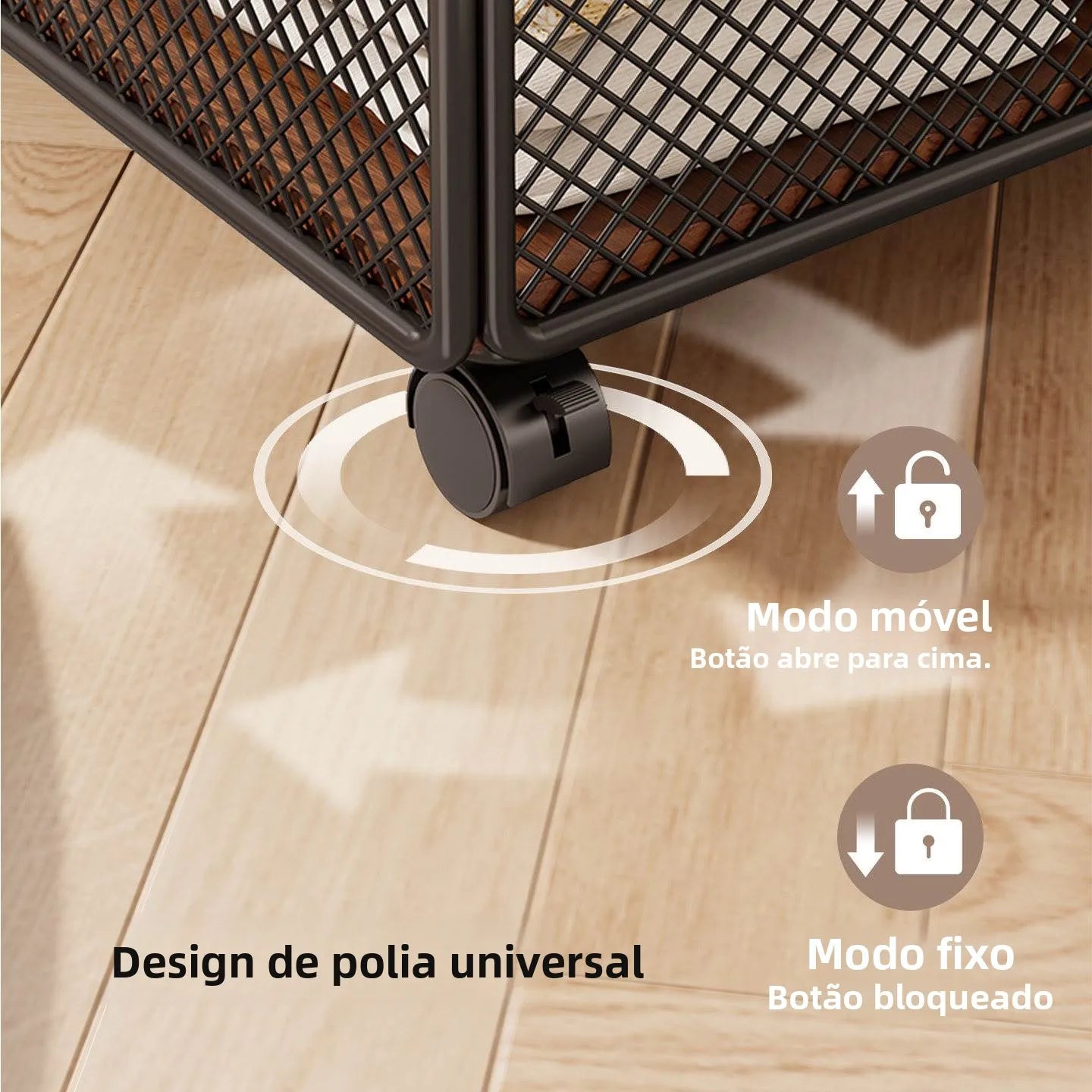 Caja de nento Debajo de la Cama de an Capacidad, Estilo Cajón con Ruedas, Diseño Plano para Ropa y Libros, Organiz...