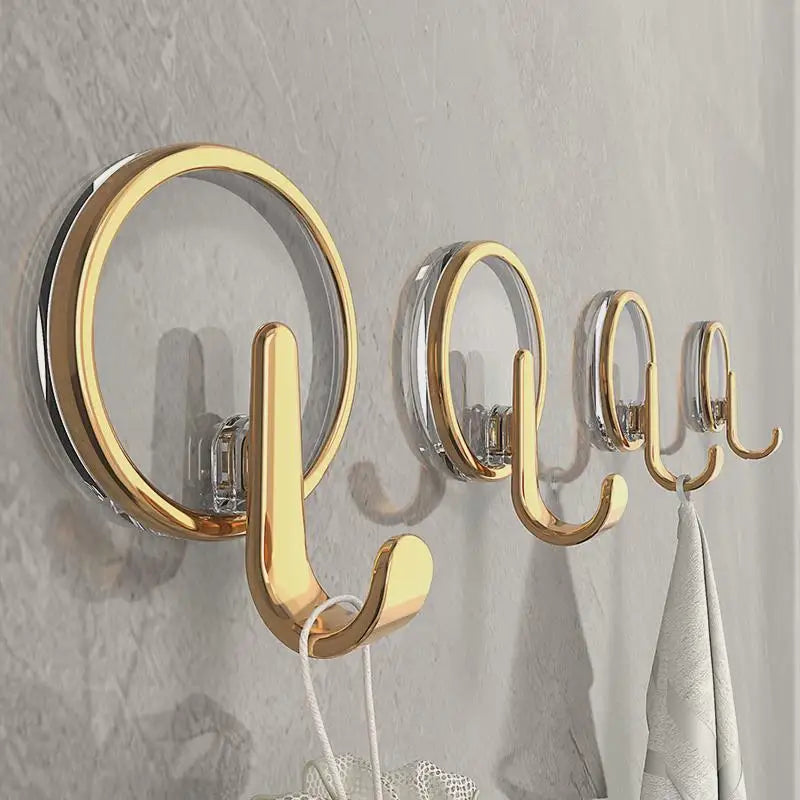 Ganchos Adhesivos Transparentes de Gran Capacidad de Carga, Sin Perforaciones, para Toallas y Ropa en la Pared del Baño, Ganc...