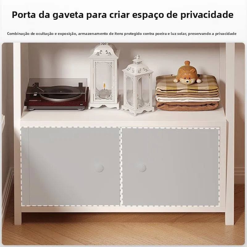 Estante de Almacenamiento Multicapa para Junto a la Cama, Estante de Exhibición, Mueble Organizador de Dormitorio, Estilo Mod...