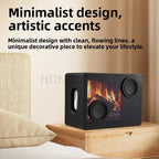 Altavoz Bluetooth con Diseño de Chimenea, Letras Flotantes, Doble Woofer, Altavoces Inalámbricos Portátiles de Alta Fidelidad con Visualización Dinámica de Llama