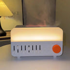 Humidificador de Aromaterapia con Ruido Blanco Retro, Luz RGB, Altavoz Bluetooth, Ayuda para Dormir, Difusor de Vapor Frío Ultrasónico para Dormitorio
