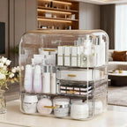 Caja de Almacenamiento de Cosméticos 2026, Transparente, Integrada, de Acrílico, Organizador para Lápices de Cejas, Lápiz Labial y Productos para el Cuidado de la Piel