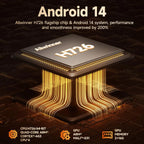 Proyector Android 14, enfoque automático, compatible con 8K nativo 1080P con Wifi6 BT5.4 16G Allwinner H726 portátil HY350Max