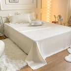 Juego de fundas de edredón con volantes para cama individual, juego de ropa de cama con sábana y fundas de almohada, color blanco, 3/4 piezas, color verde, rosa y gris