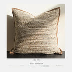 Funda de cojín de lujo 30x50 45x45 50x50cm cuerda de cáñamo funda de almohada de cintura ancha para el hogar Hotel cama sala de estar sofá