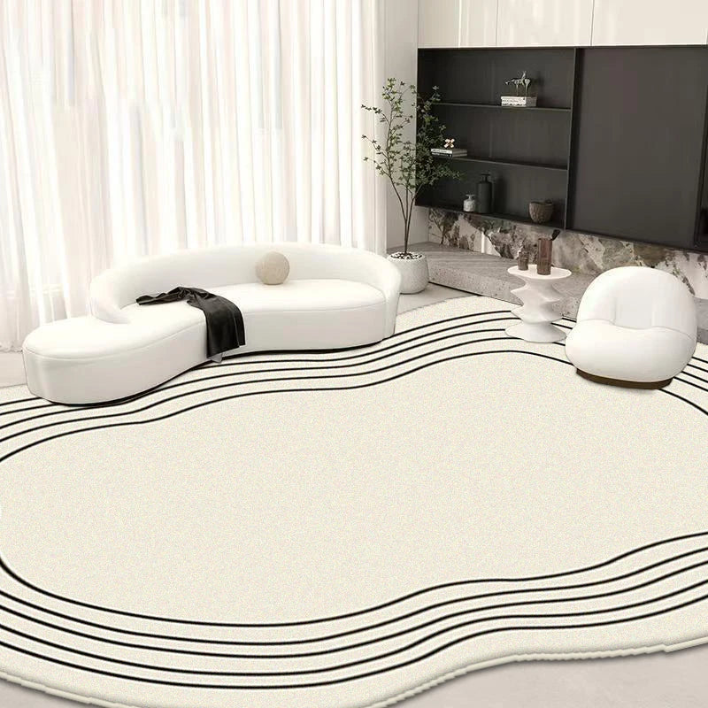 Alfombras antideslizantes de estilo Simple y moderno para sala de estar, guardarropa, tocador, alfombras alienígenas fáciles de limpiar, Franela suave