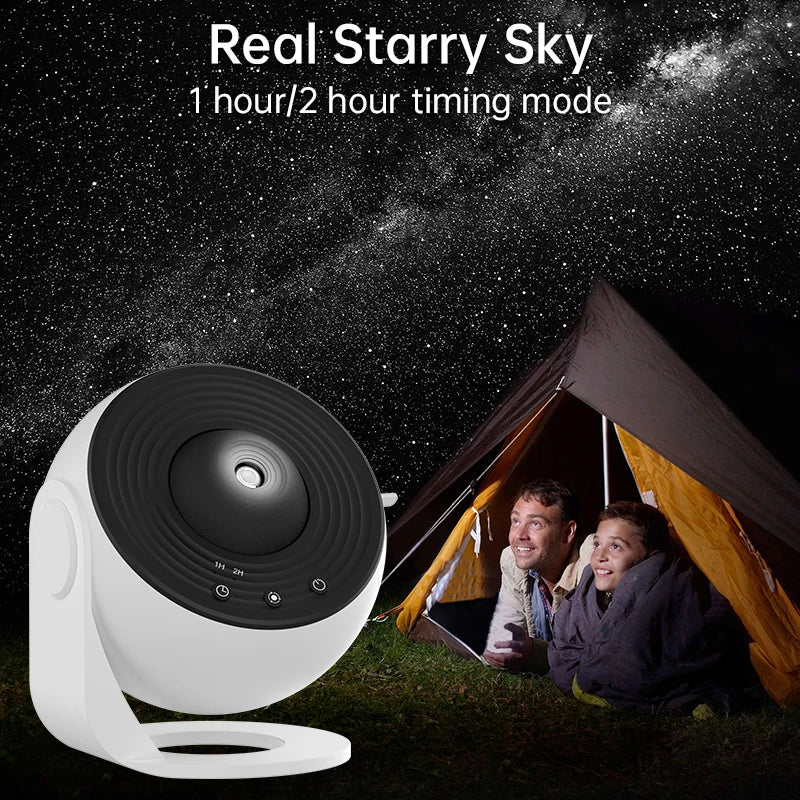 Proyector de Luz Nocturna, Proyector de Cielo Estrellado de Galaxia, 360 °   Lámpara de Planetario Giratoria para Dormitorio Infantil, Regalo de San Valentín, Decoración de Boda