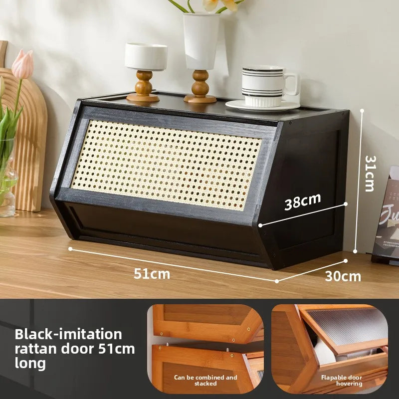 Gabinete de almacenamiento apilable multifuncional con tapa, caja de almacenamiento varios, caja de almacenamiento para el hogar, mesita de noche