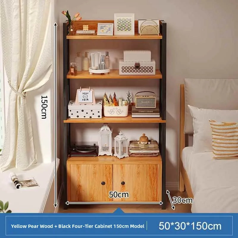 Estante de Almacenamiento Multicapa para Junto a la Cama, Estante de Exhibición, Mueble Organizador de Dormitorio, Estilo Mod...