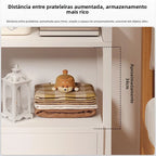 Estante de Almacenamiento Multicapa para Junto a la Cama, Estante de Exhibición, Mueble Organizador de Dormitorio, Estilo Mod...
