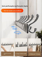 Gancho para Colgar en la Pared de Alta Calidad, Gancho Adhesivo Fuerte para Ropa, Sin Necesidad de Perforar, Gancho de Alumin...