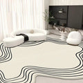 Alfombras antideslizantes de estilo Simple y moderno para sala de estar, guardarropa, tocador, alfombras alienígenas fáciles de limpiar, Franela suave