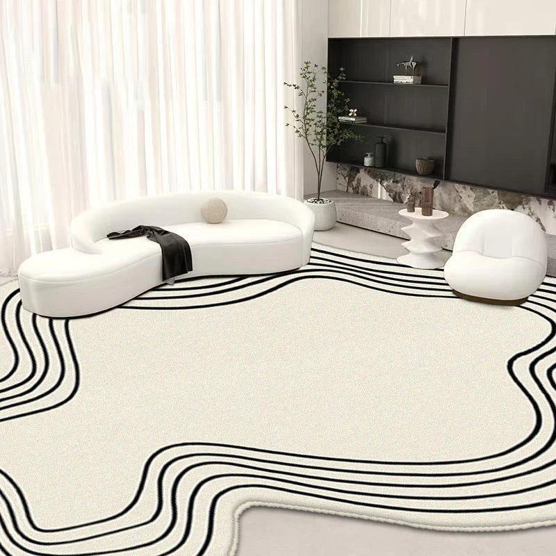 Alfombras antideslizantes de estilo Simple y moderno para sala de estar, guardarropa, tocador, alfombras alienígenas fáciles de limpiar, Franela suave