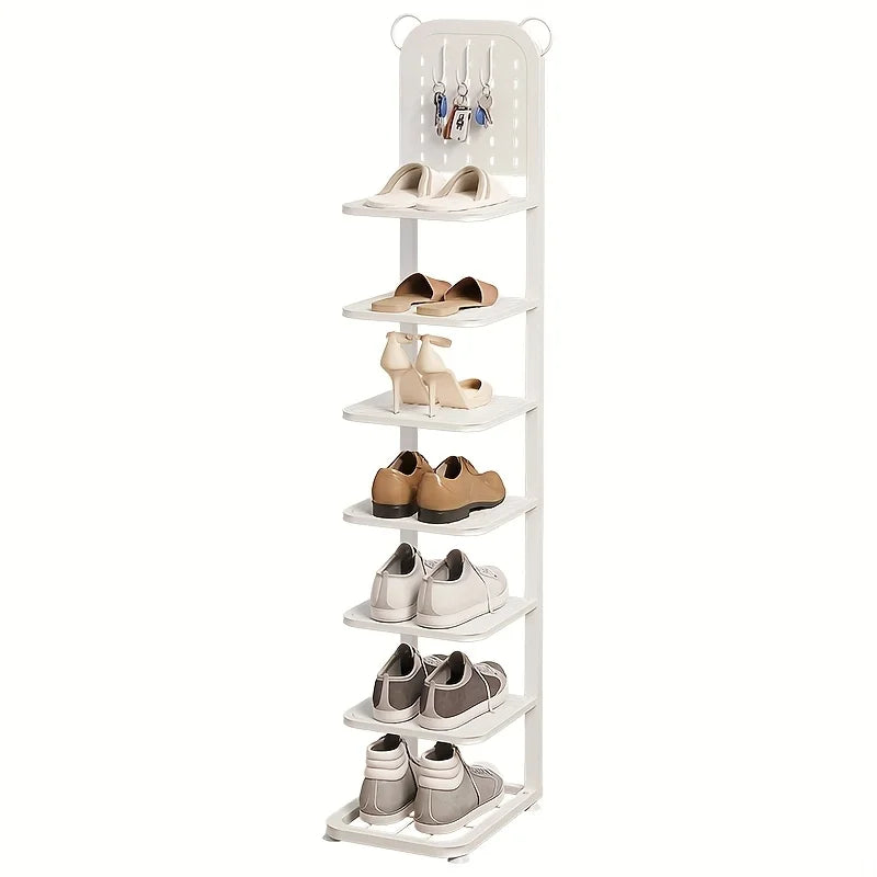 Zapatero de 5/7/9 niveles, diseño estrecho resistente, ahorro de espacio: zapatero vertical. Zapateros resistentes de 5/7/9 niveles