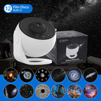Proyector de Luz Nocturna, Proyector de Cielo Estrellado de Galaxia, 360 °   Lámpara de Planetario Giratoria para Dormitorio Infantil, Regalo de San Valentín, Decoración de Boda