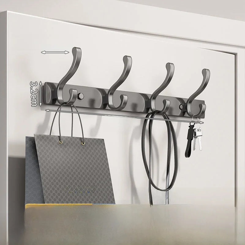 Gancho para Colgar en la Pared de Alta Calidad, Gancho Adhesivo Fuerte para Ropa, Sin Necesidad de Perforar, Gancho de Alumin...