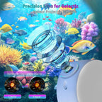Proyector de galaxia con 13 discos de película, proyector de estrellas 4K HD, luz nocturna para dormitorio para niños, proyector planetario doméstico con pantalla de reloj