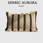 Funda de cojín de lujo 30x50 45x45 50x50cm cuerda de cáñamo funda de almohada de cintura ancha para el hogar Hotel cama sala de estar sofá