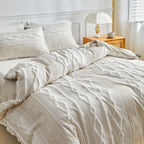 Juego de Ropa de Cama con Funda Nórdica, Tamaños Individual, Matrimonial, Queen y King, 135x200, Funda Nórdica Nórdica 240x220, Ropa de Cama con Diseño de Rombo y Doble Acolchado, 200x200