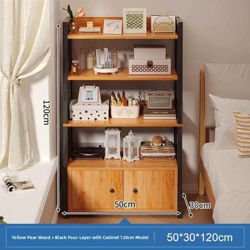 Estante de Almacenamiento Multicapa para Junto a la Cama, Estante de Exhibición, Mueble Organizador de Dormitorio, Estilo Mod...