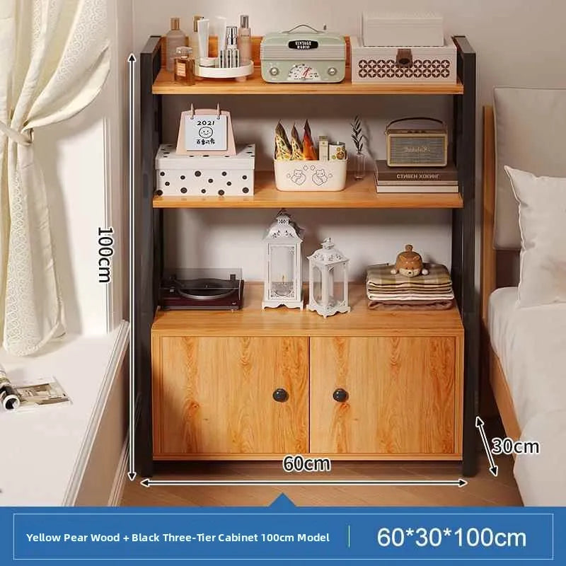 Estante de Almacenamiento Multicapa para Junto a la Cama, Estante de Exhibición, Mueble Organizador de Dormitorio, Estilo Mod...
